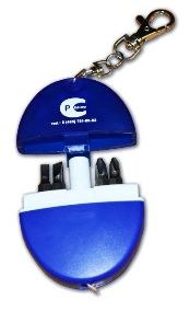 Брелок-рулетка с набором отверток для ООО «Русский сертификационный центр» от «Дельфин - море сувениров»