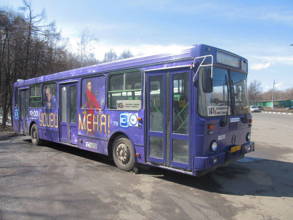 Рекламная кампания телеканала ТВ3 на автобусах. Реализация - агентство Media First International, 2012г.